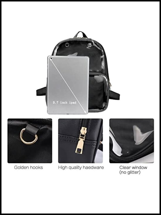 Ita Bag Backpack Double Window PU Leather with Insert Kawaii Anime Expo